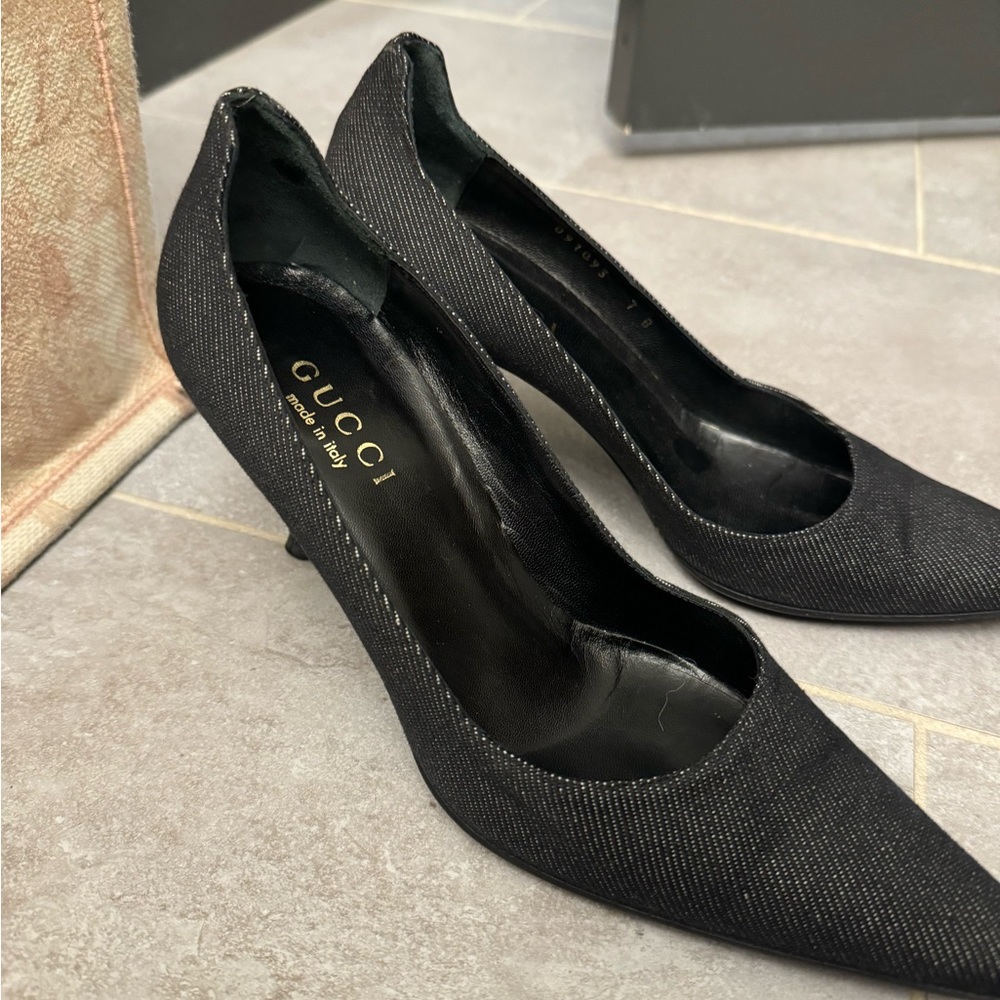 Gucci black pumps!